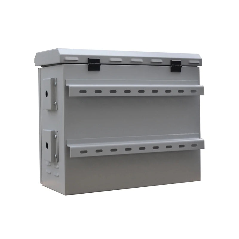 12U 19 "300mm Outdoor Mobese Pole Type Rack Cabinet Double Walled