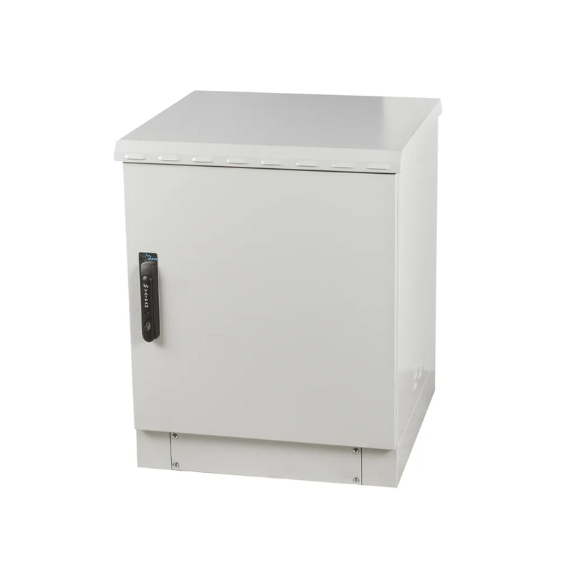 12U 19 '' 600mm Outdoor Rack Cabinet Double Walled