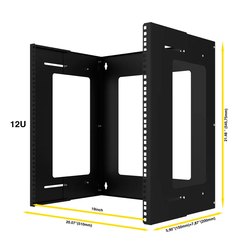 12U 19 '' Wall Type Open Rack Cabinet