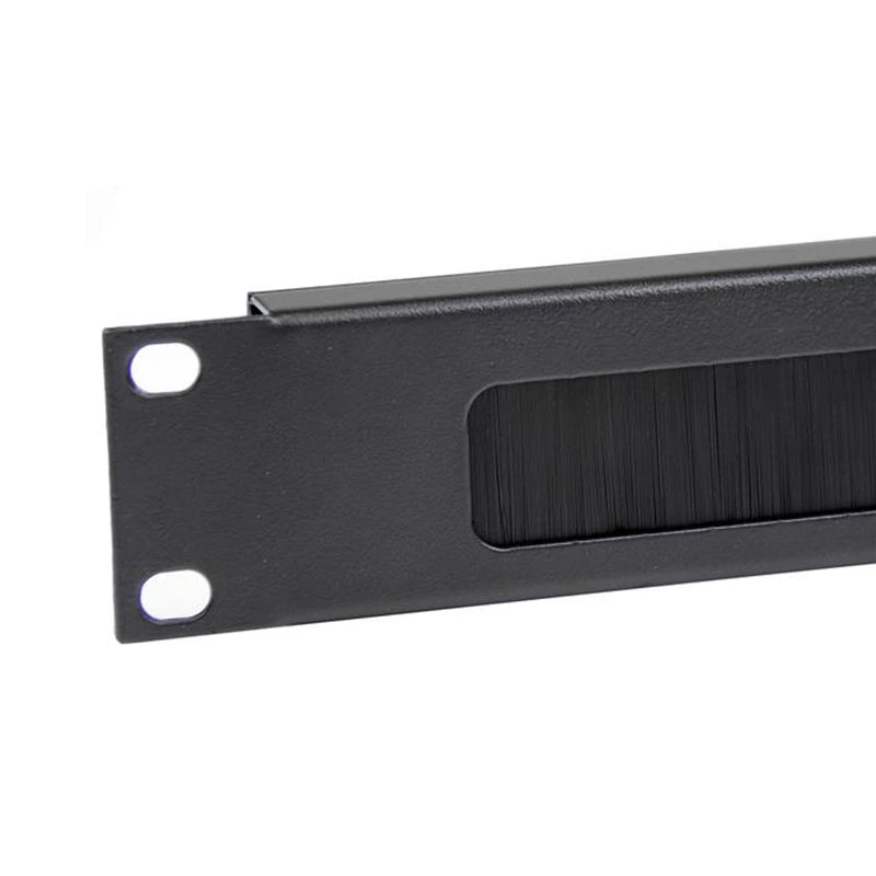 19 "1U Horizontal Cable Organizer Brush Organizer