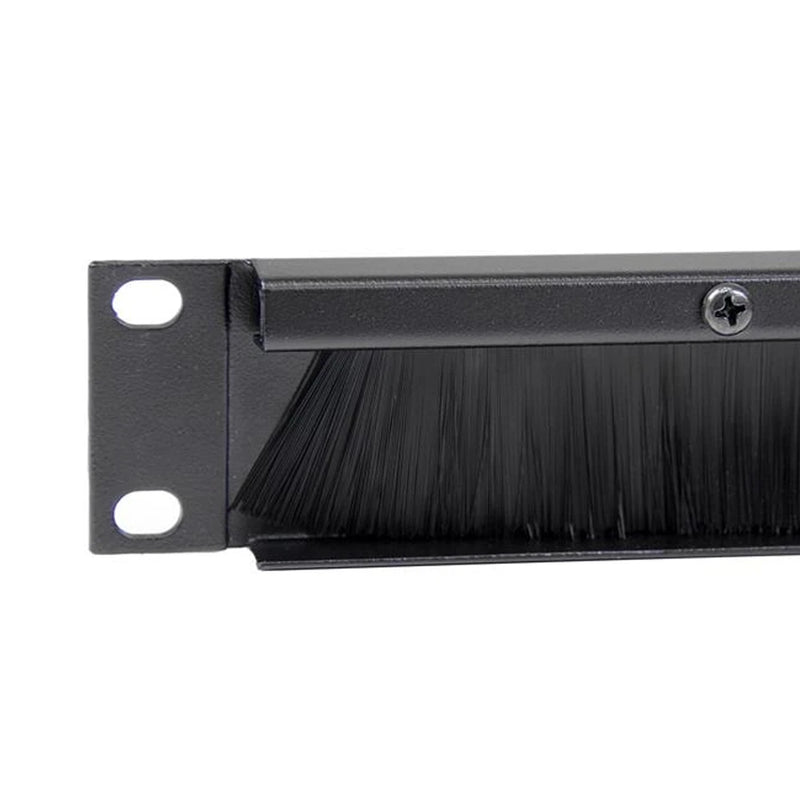 19 "1U Horizontal Cable Organizer Brush Organizer
