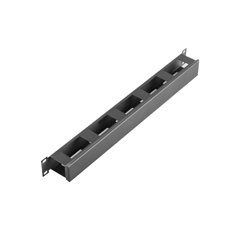 19 "1U Horizontal Cable Organizer Metal Covered Organizer