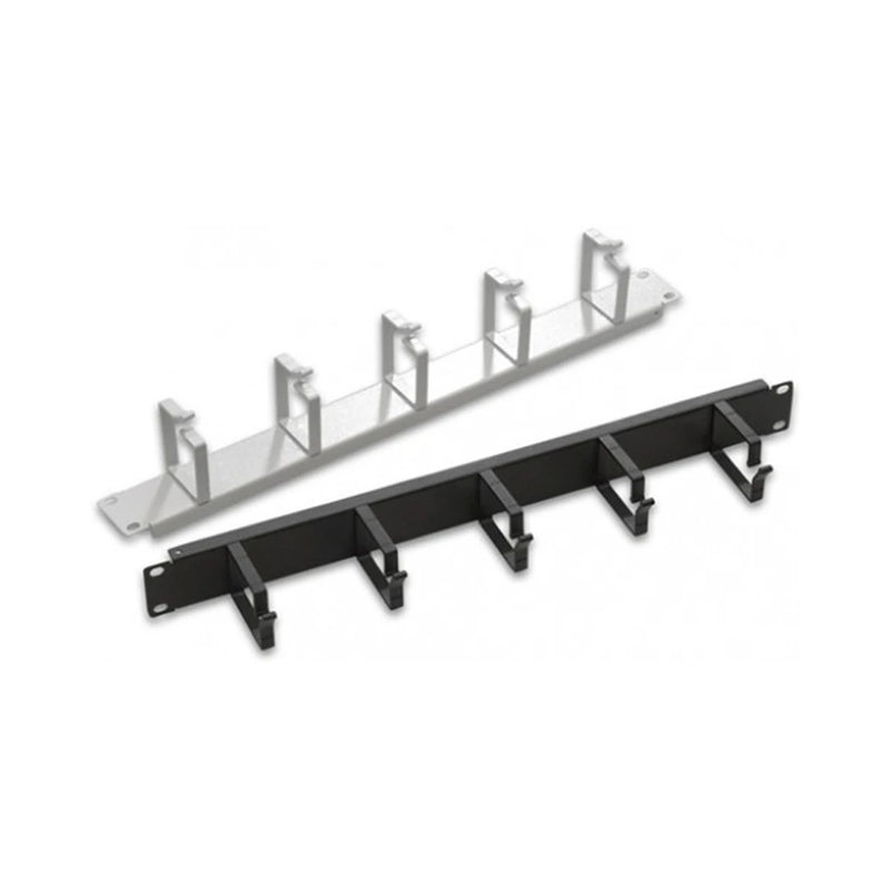 19 "1U Horizontal Cable Organizer With Hook