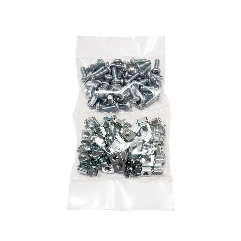 50 Pcs M6 Cage Nut Screw Set (Set of 50)