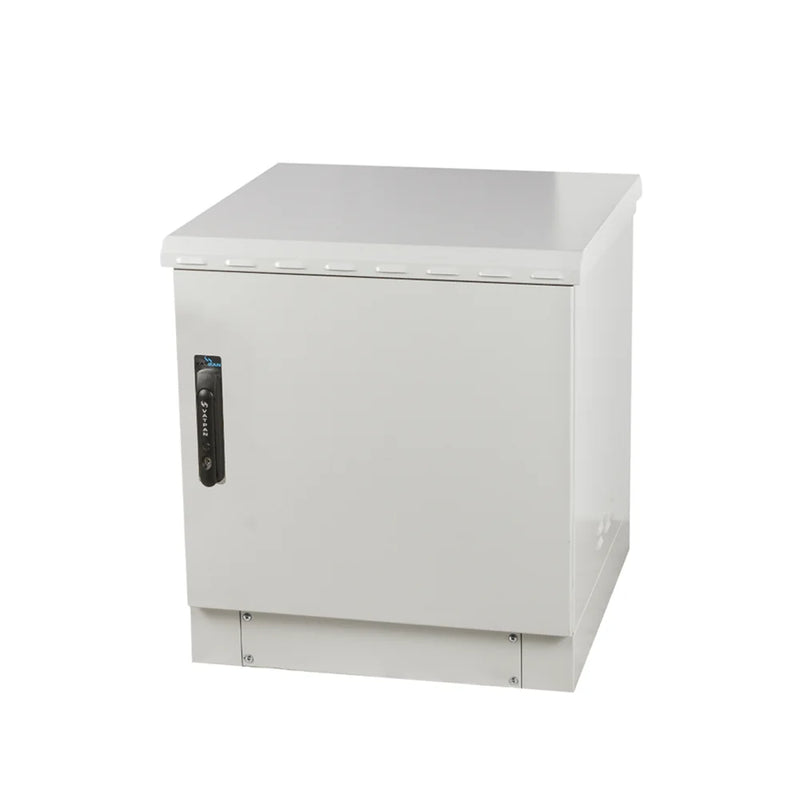 9U 19 '' 600mm Outdoor Rack Cabinet Double Walled