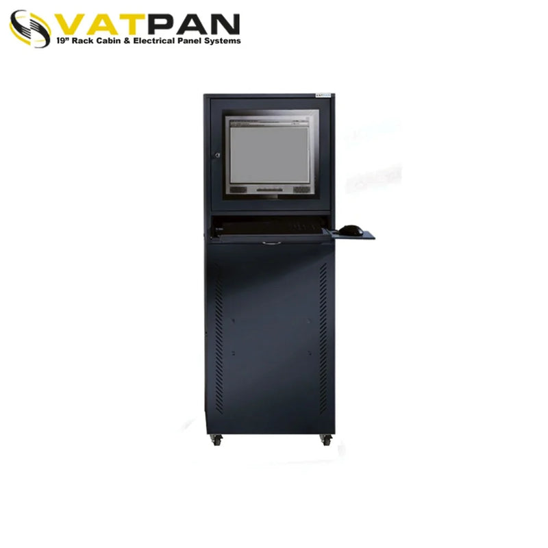 Mobile Industrial Computer Cabinet RAL 9005