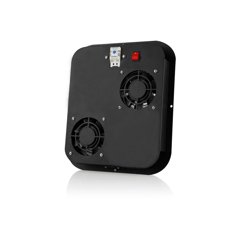 Free Standing 2 Fan Module Analog Thermostat On / Off Switch