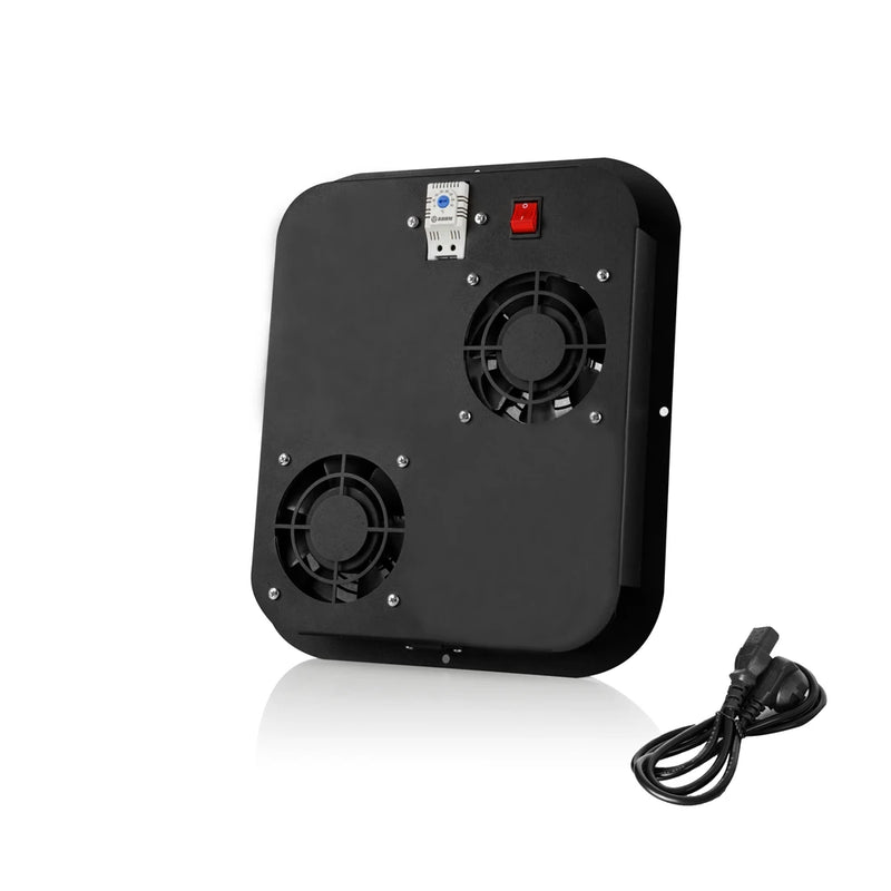 Free Standing 2 Fan Module Analog Thermostat On / Off Switch