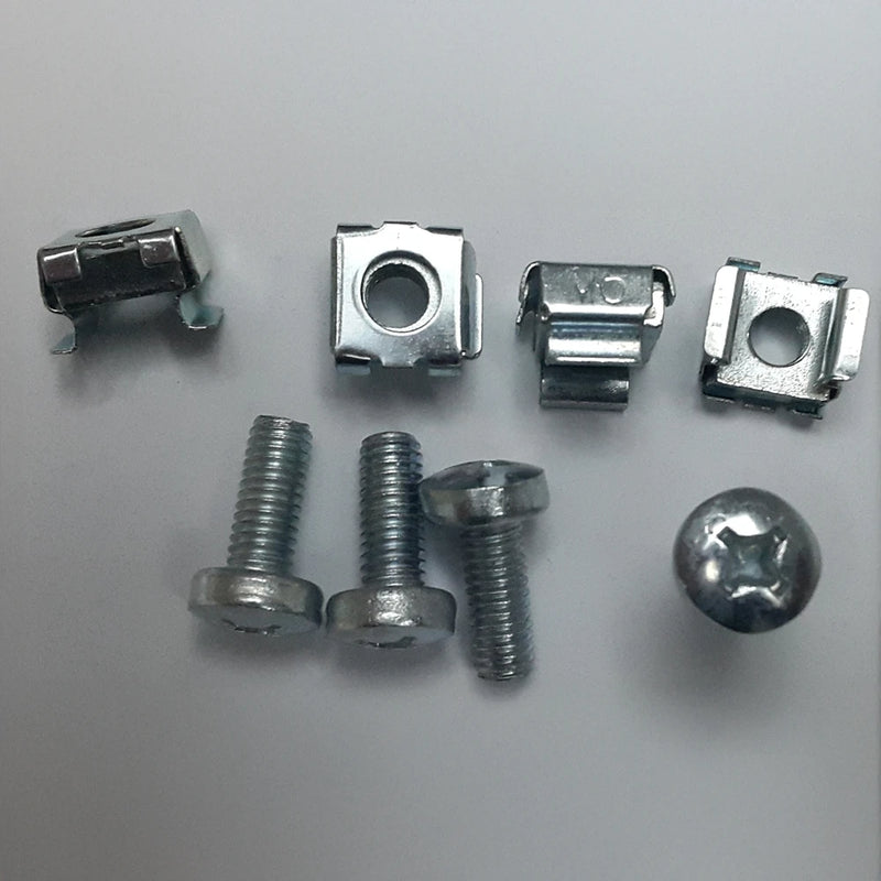 M6 Cage Nut Screw Set (4 screws 4 Nuts)