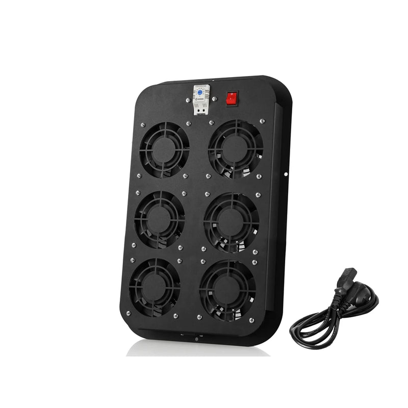 Free Standing 6 Fan Module Analog Thermostat On / Off Switch